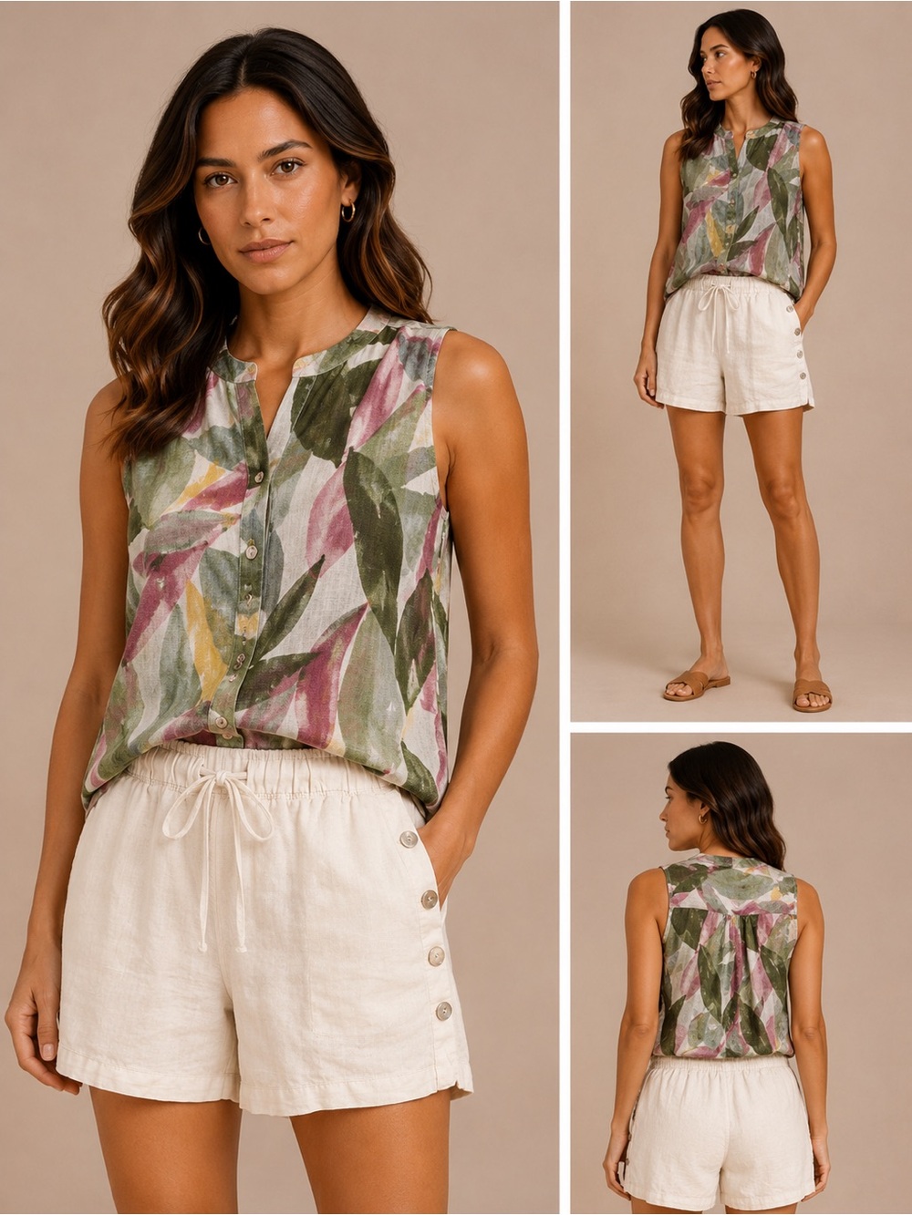 Bella Dahl linen shorts